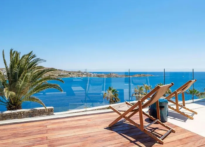Lilium Iii - Panoramic View Over Psarou Bay! Villa