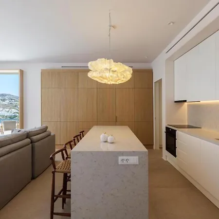 Lilium Iii - Panoramic View Over Psarou Bay! Villa