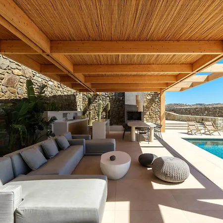 Lilium Iii - Panoramic View Over Psarou Bay! Villa