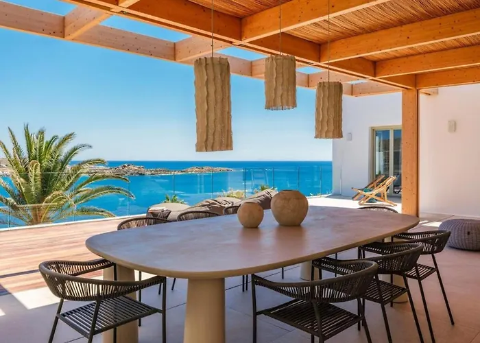 Lilium Iii - Panoramic View Over Psarou Bay! Villa