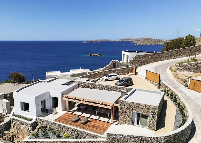 Lilium Iii - Panoramic View Over Psarou Bay! Villa